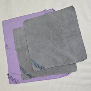 Norwex Envirocloth Window Cloth 3pc‎ Set Used Grey Purple